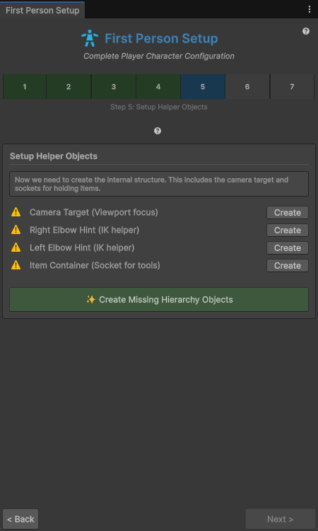 Step 5: Setup Helper Objects